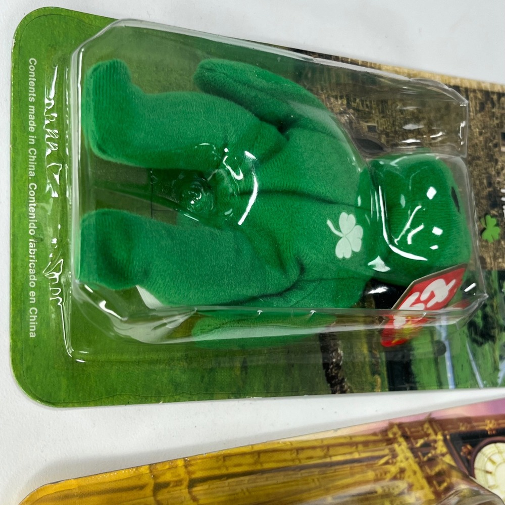 Ty Teenie Beanie Babies Erin & Britannia Bears McDonalds 1999 Sealed Set of 2 - Picture 6 of 9